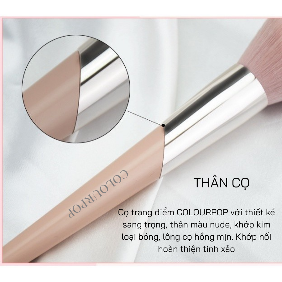 Cọ Má Hồng Và Tạo Khối COLOURPOP Blush and Contour Brush C129